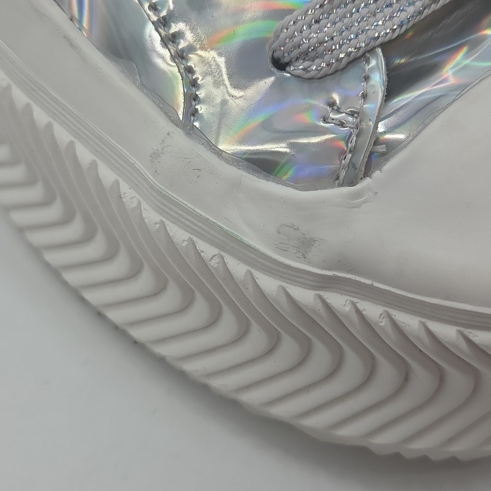 Holographic Women's Platform Sneakers Size 9 - Picture 8 of 16
